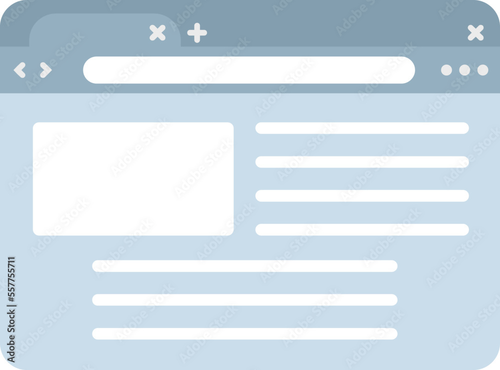 Poster browser page icon flat vector. window computer. web screen isolated