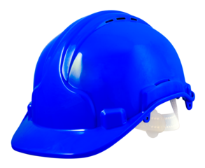 Protective helmet for construction workers used as protective clothing.