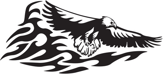 eagle tattoo vector