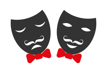 Masquerade icon.Theater icon. Vector Illustration