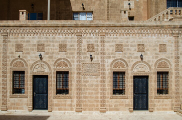 Fototapeta na wymiar facade of the church of st mary of the madonna