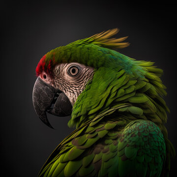 Macaw Green Parott
