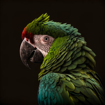 Macaw Green Parott