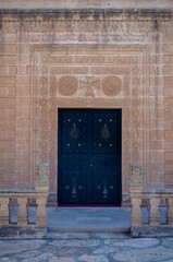 entrance to the church