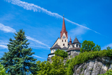 Fototapeta na wymiar Basilica of Rankweil, Vorarlberg, Austria