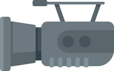 Camera icon flat vector. Video camcorder. Tv movie isolated