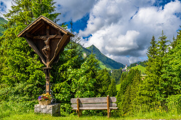 The Village of Damüls in the Bregenzerwald, State of Vorarlberg, Austria