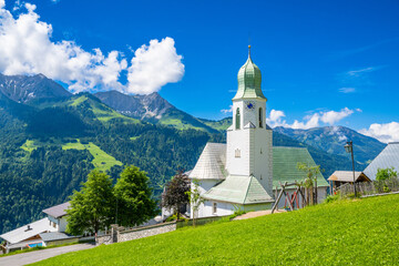 The Village of Fontanelle in the Gross Walsertal in Vorarlberg, Austria