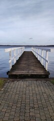 Steg am See, Bad Zwischenahner Meer, wei&szlig;es Gel&auml;nder