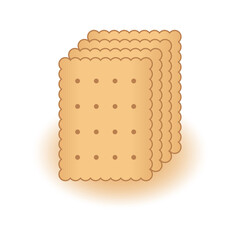 Cookie vector icon on a white background.