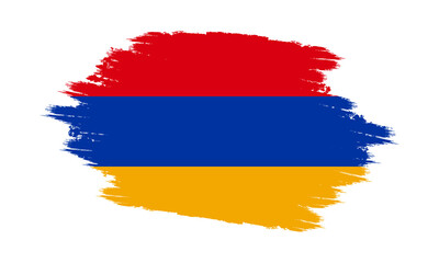Armenia Vector Flag. Grunge Armenia Flag. Armenia Flag with Grunge Texture. Vector illustration