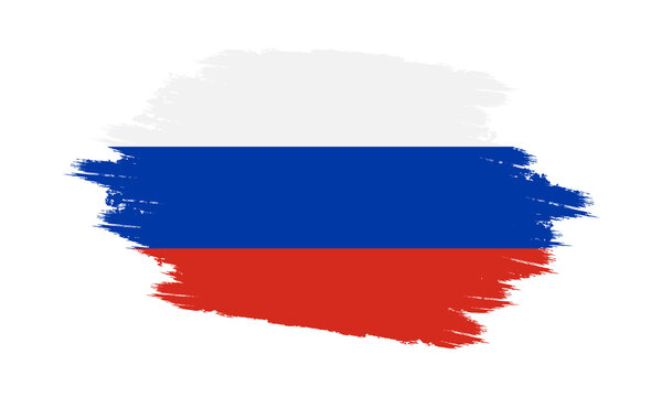 Russia Vector Flag. Grunge Russia Flag. Russia Flag with Grunge Texture. Vector illustration