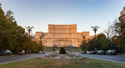 Palace of Parliament at Sunrise