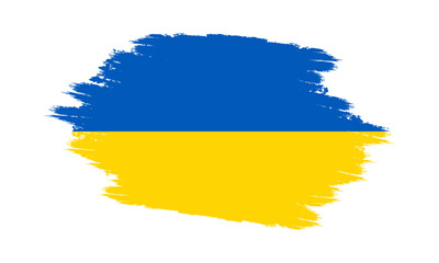 Ukraine Vector Flag. Grunge Ukraine Flag. Ukraine Flag with Grunge Texture. Vector illustration
