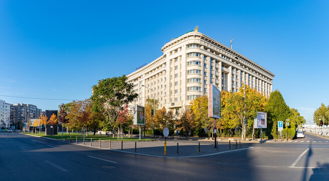 Bucharest, Romania - October 23, 2022: A picture of the JW Marriott Bucharest Grand Hotel.