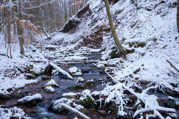 Winterlandschaft in der Rhön- Kaskadenschlucht bei Sandberg/Gersfeld 5