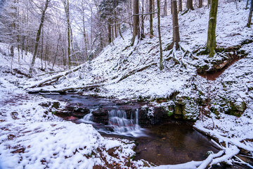 Winterlandschaft in der Rhön- Kaskadenschlucht bei Sandberg/Gersfeld 2