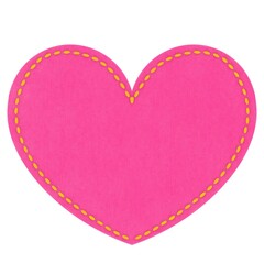 one minimalistic heart on a white background. Love on Valentine's Day	
