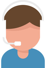 Child streamer icon flat vector. Live stream. Video broadcast isolated