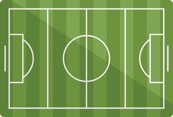 Soccer field icon flat vector. Stadium pitch. Top football match isolated