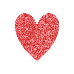Glitter Heart Clipart, Heart Clipart PNG