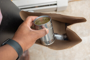 Recycling concept, showing the products that are often recycled or reused