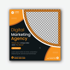 Digital marketing agency and corporate social media post template