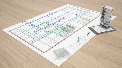 Architecture 3D HVAC 