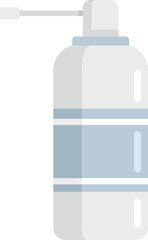 Tonsillitis spray icon flat vector. Tonsil mouth. Bacterial anatomy isolated
