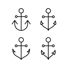 Anchor icon vector for web and mobile app. Anchor sign and symbol. Anchor marine icon.