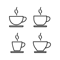 coffee cup icon vector for web and mobile app. cup a coffee sign and symbol