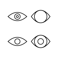 Eye icon vector for web and mobile app. Eye sign and symbol. Look and Vision icon.