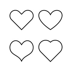 Love icon vector for web and mobile app. Heart sign and symbol. Like icon vector.