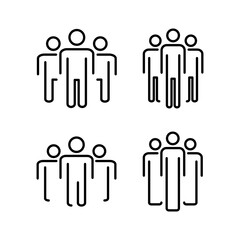 People icon vector for web and mobile app. person sign and symbol. User Icon vector