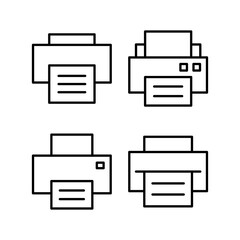 Print icon vector for web and mobile app. printer sign and symbol