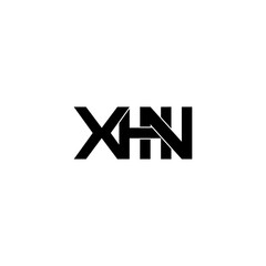 xhn letter initial monogram logo design