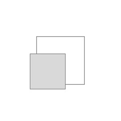 white and grey square. Two frames, one is small, and one is big.