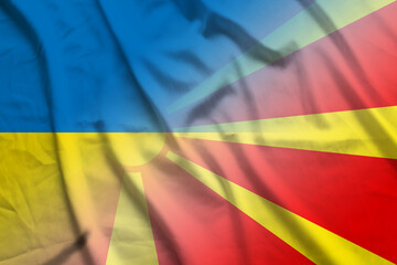 Ukraine and Macedonia government flag transborder relations UKR