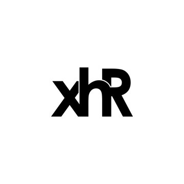xhr letter initial monogram logo design