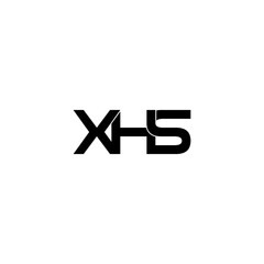 Fototapeta premium xhs letter initial monogram logo design