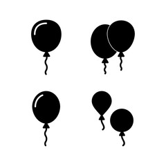 Balloon icon vector for web and mobile app. Party balloon sign and symbol