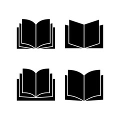 Book icon vector for web and mobile app. open book sign and symbol. ebook icon