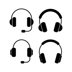Headphone icon vector for web and mobile app. headphone sign and symbol
