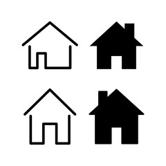 House icon vector for web and mobile app. Home sign and symbol