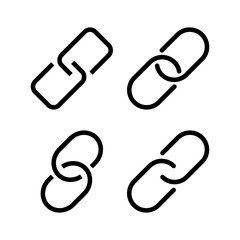 Link icon vector for web and mobile app. Hyperlink chain sign and symbol