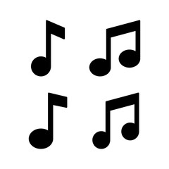 Fototapeta na wymiar Music icon vector for web and mobile app. note music sign and symbol