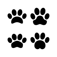 Paw icon vector for web and mobile app. paw print sign and symbol. dog or cat paw