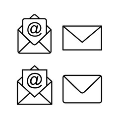 Mail icon vector for web and mobile app. email sign and symbol. E-mail icon. Envelope icon