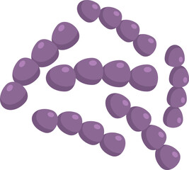 Intestine probiotic icon flat vector. Gut bacteria. Healthy organism isolated