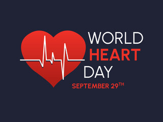 World Heart Day logo. World Hearth Day is observed and celebrated annually on September 29